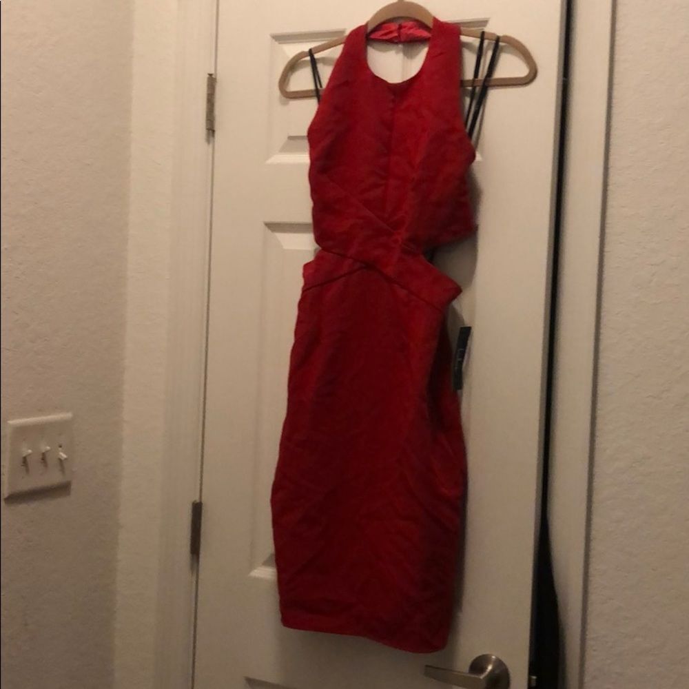 NWT Sexy Lulus Red Dress - Halter Style Small